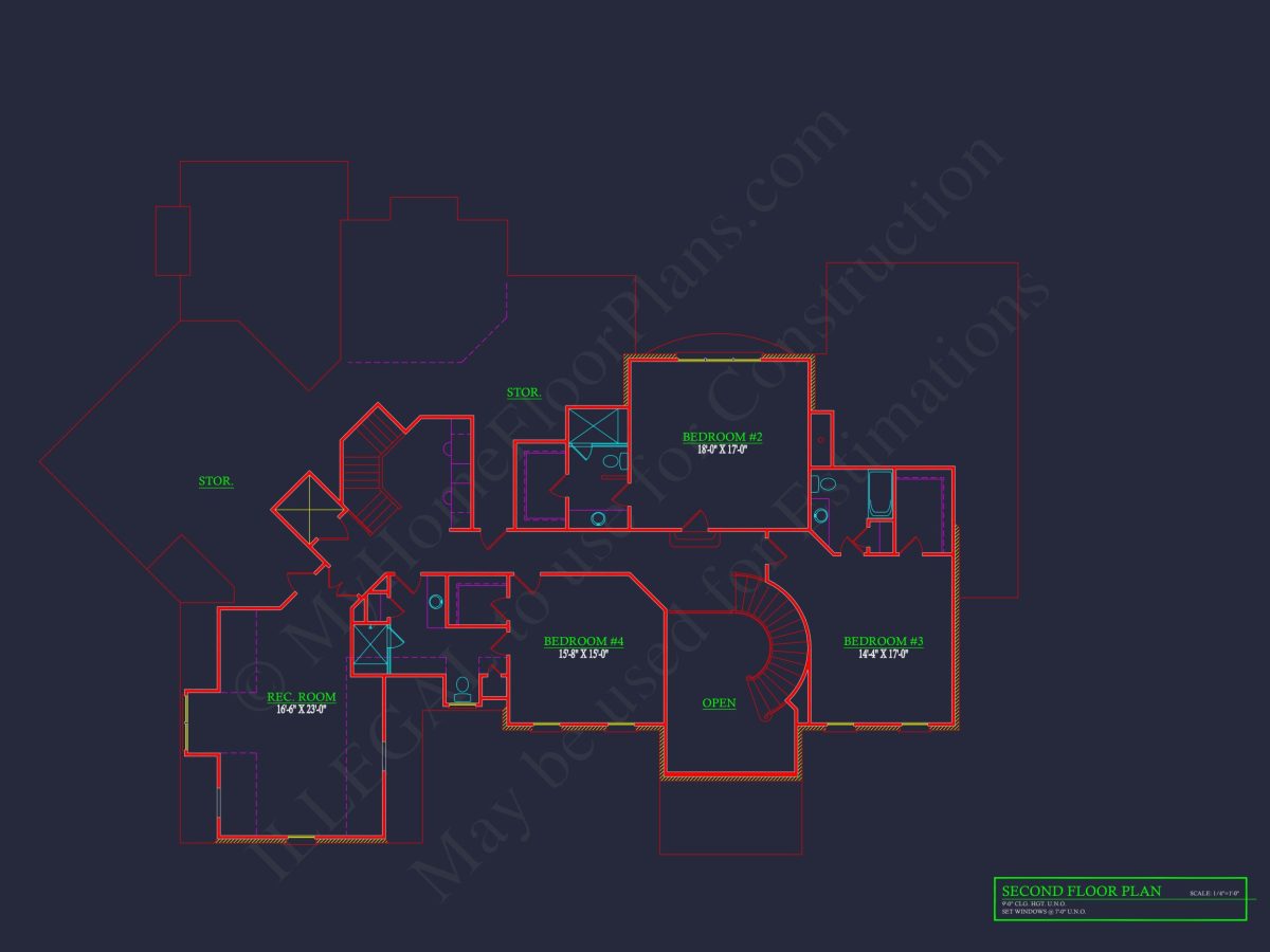 Luxury house Plan: 8043 Sq Ft, 4 Beds, 4 Baths, 3-Car Garage