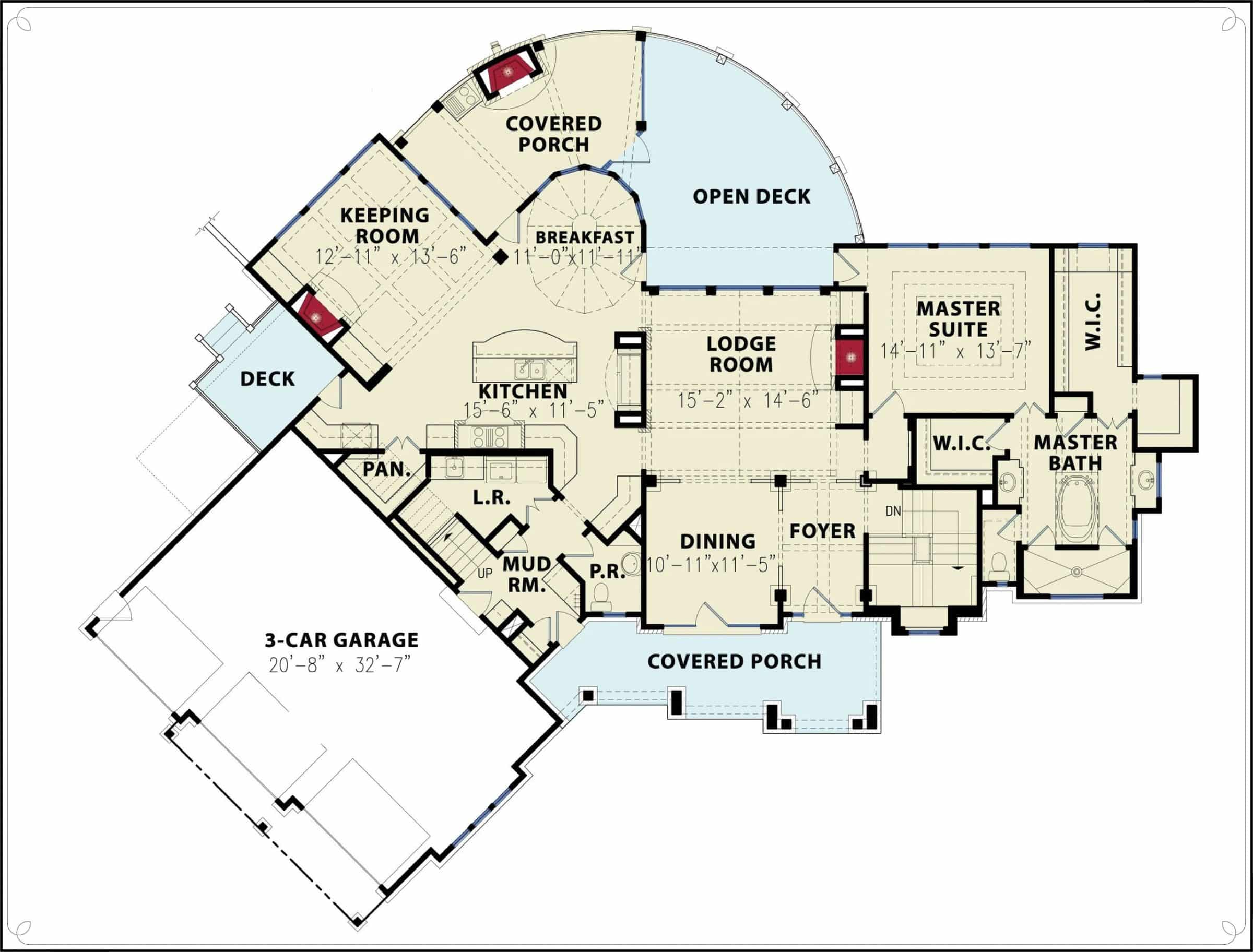 Luxury house Plan: CAD Architecture Floor Design with 5 Beds