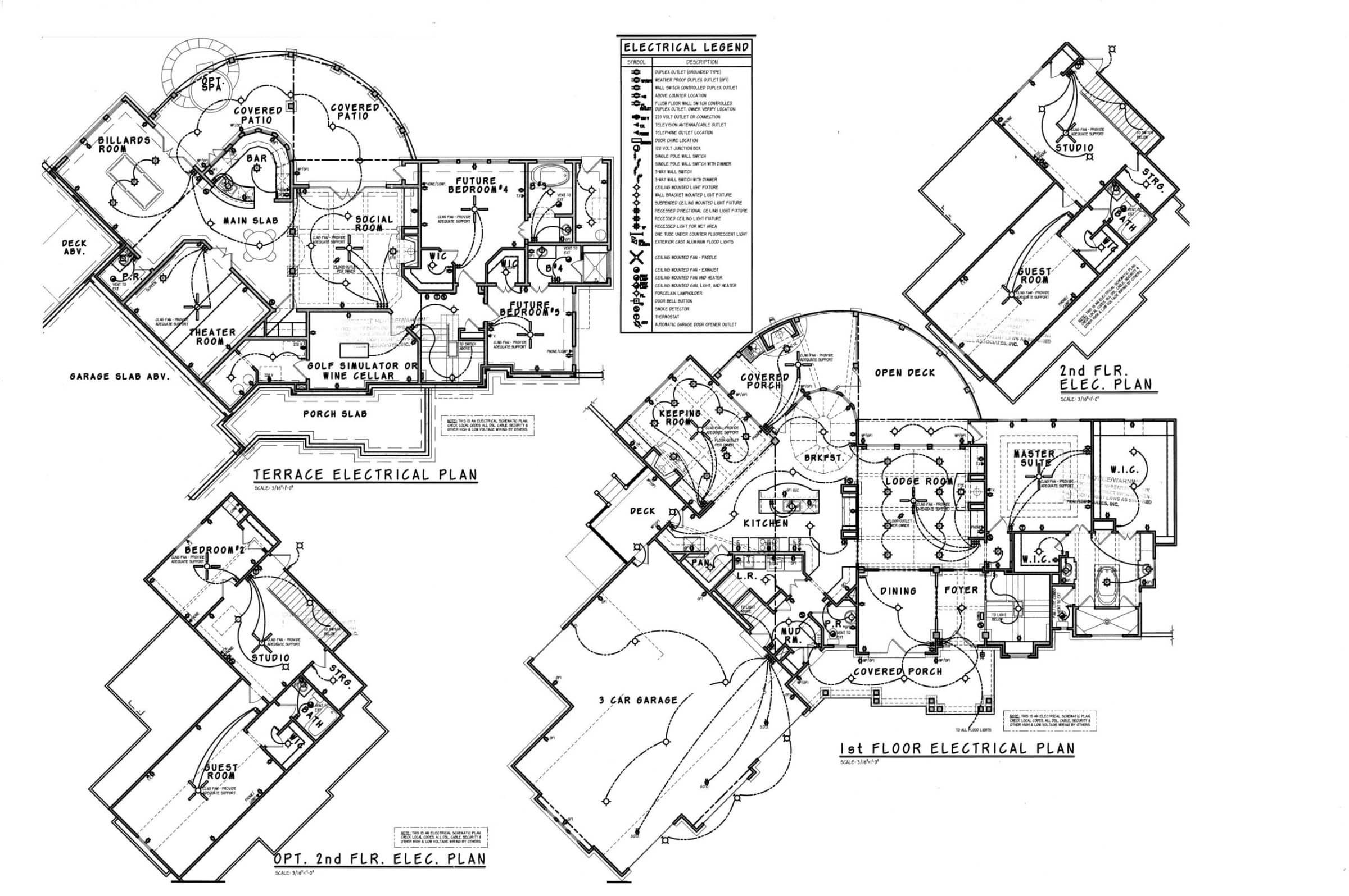 Luxury house Plan: CAD Architecture Floor Design with 5 Beds