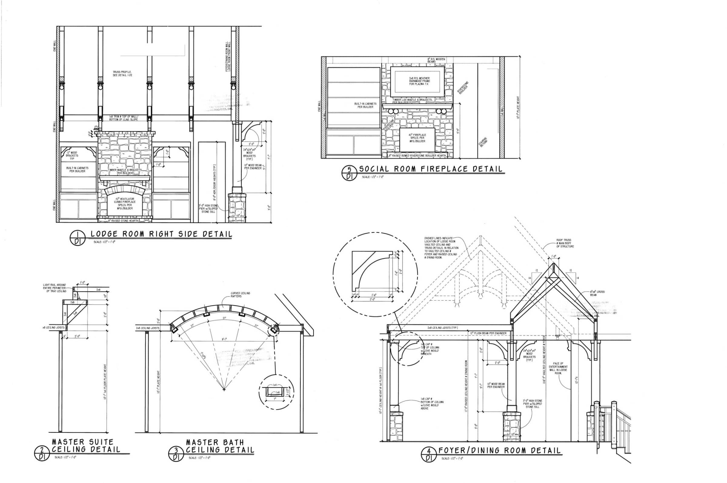 Luxury house Plan: CAD Architecture Floor Design with 5 Beds