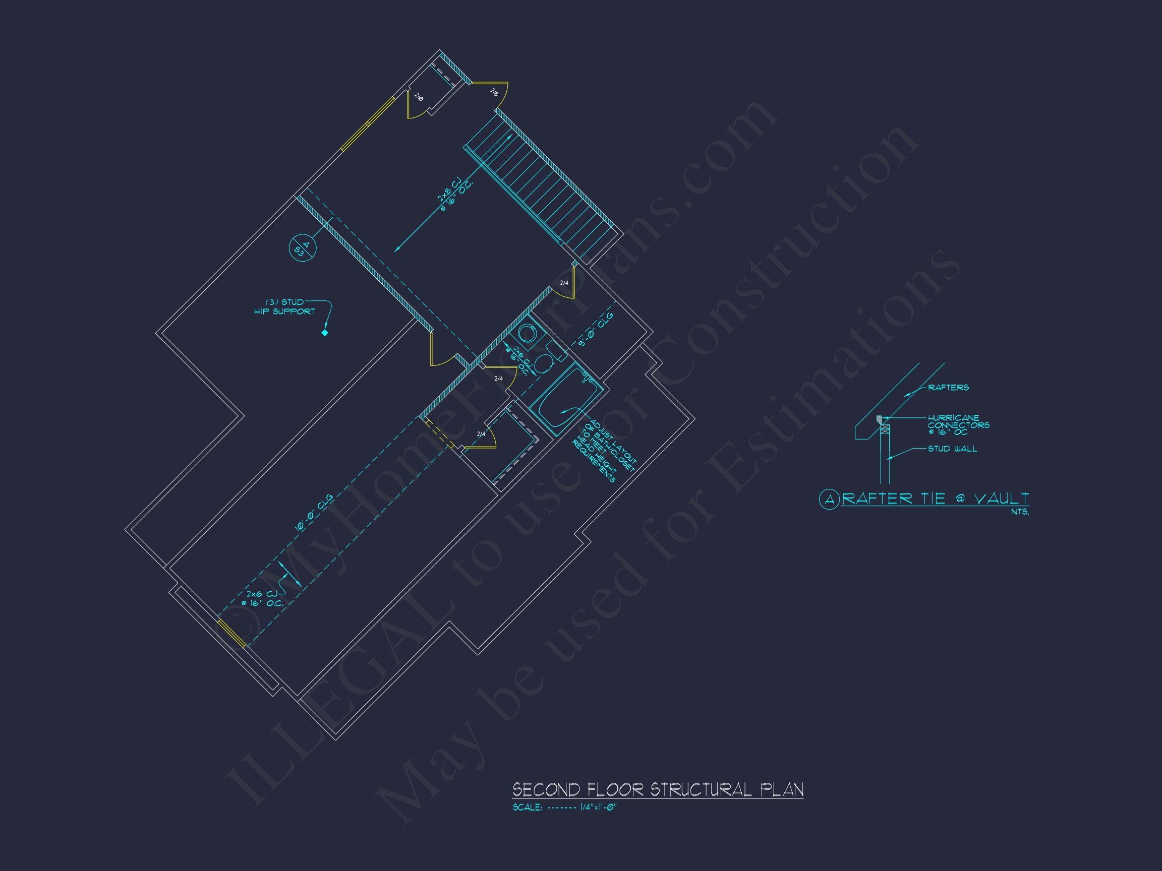 Luxury house Plan: CAD Architecture Floor Design with 5 Beds