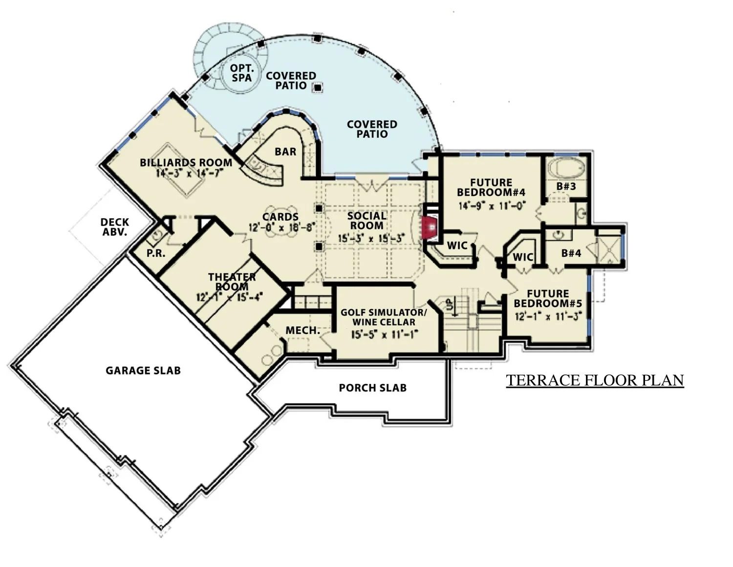 Luxury house Plan: CAD Architecture Floor Design with 5 Beds