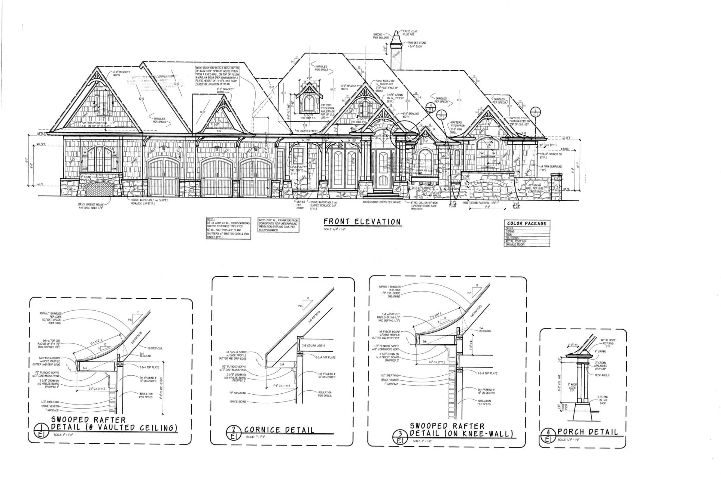 Luxury house Plan: CAD Architecture Floor Design with 5 Beds