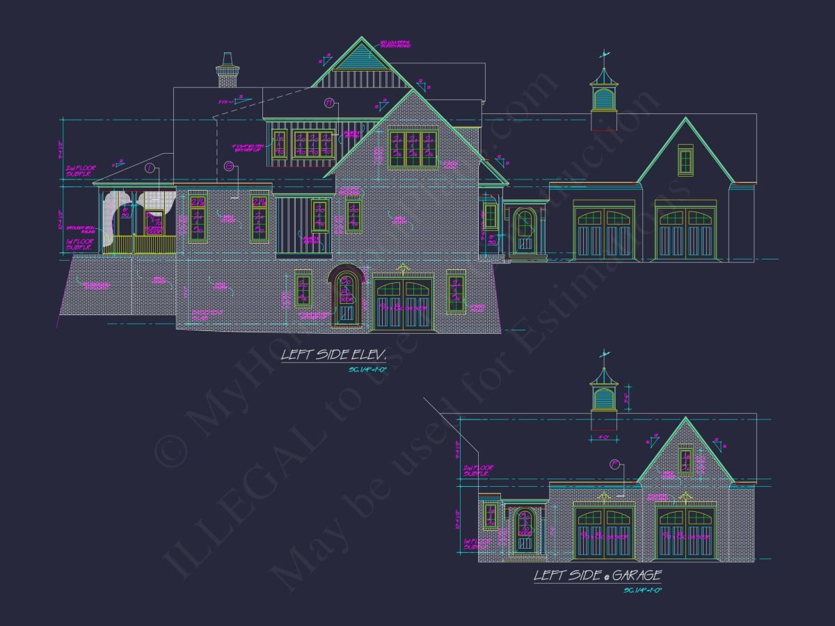 Luxury house Plan with 2 Floors and Stunning Architectural Design