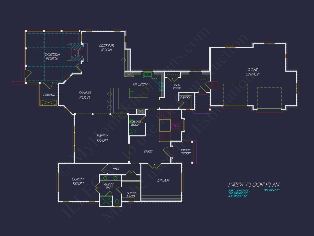 Luxury house Plan with 2 Floors and Stunning Architectural Design