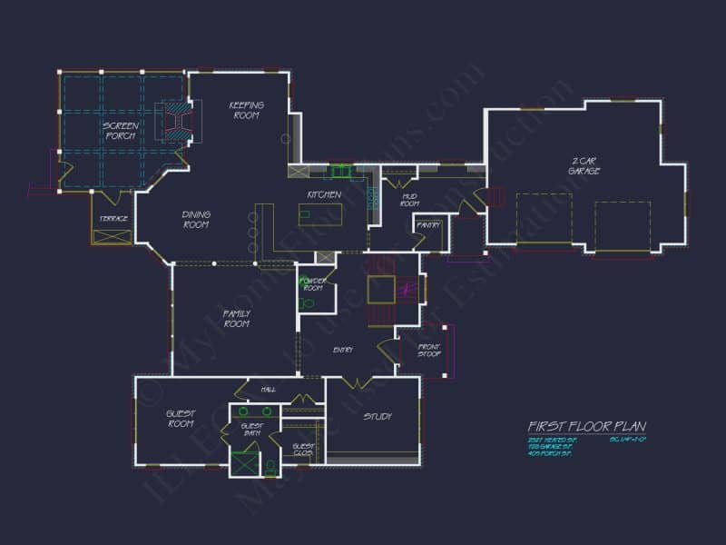Luxury house Plan with 2 Floors and Stunning Architectural Design