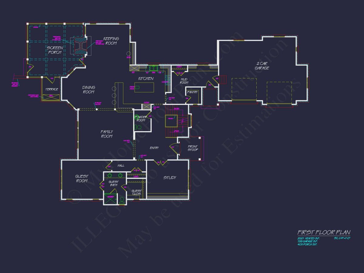 Luxury house Plan with 2 Floors and Stunning Architectural Design