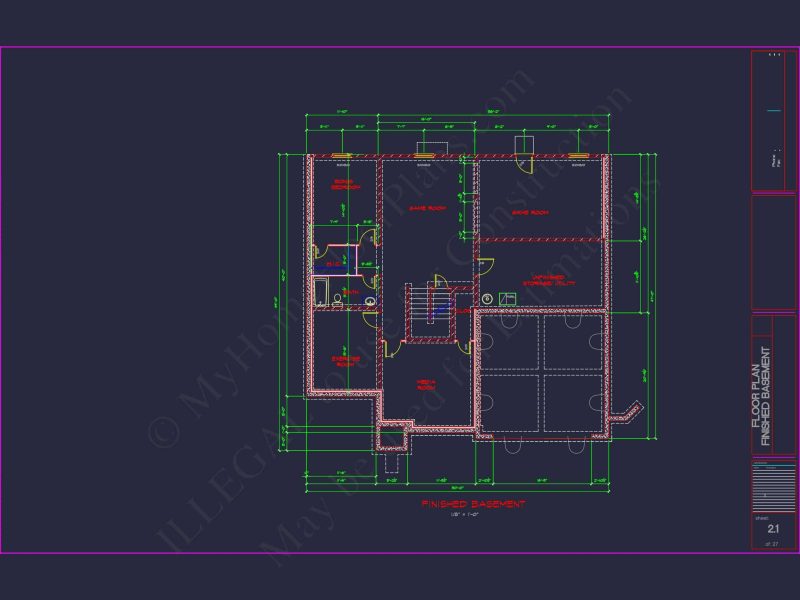Luxury house Plan with 2 Floors, 6 Bedrooms, and CAD Designs