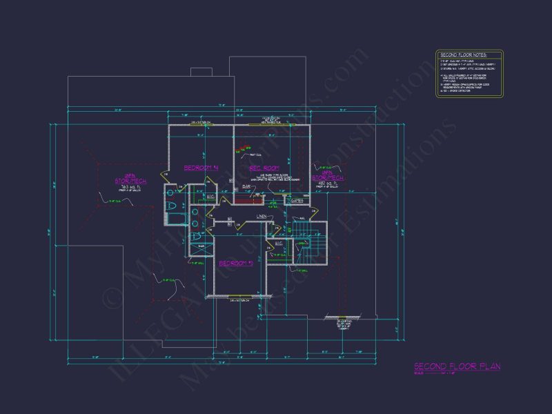 Luxury house Plan with 2 Story Blueprint