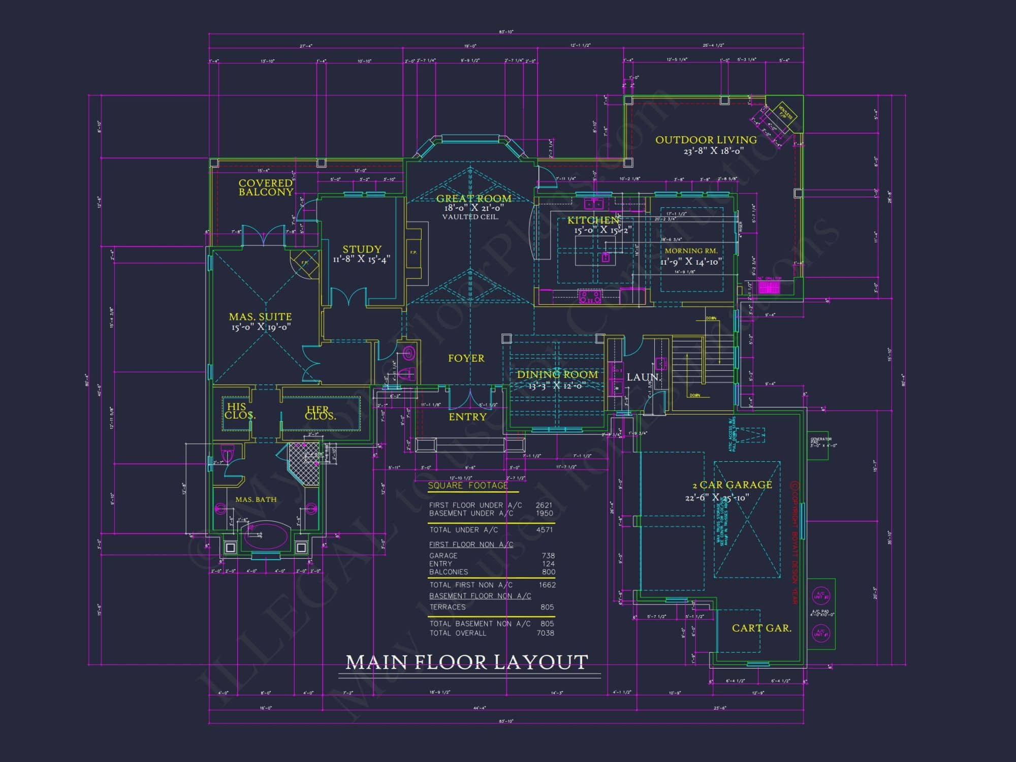 Luxury house Plan with 2-Story Layout, 4 Bedrooms & CAD Designs