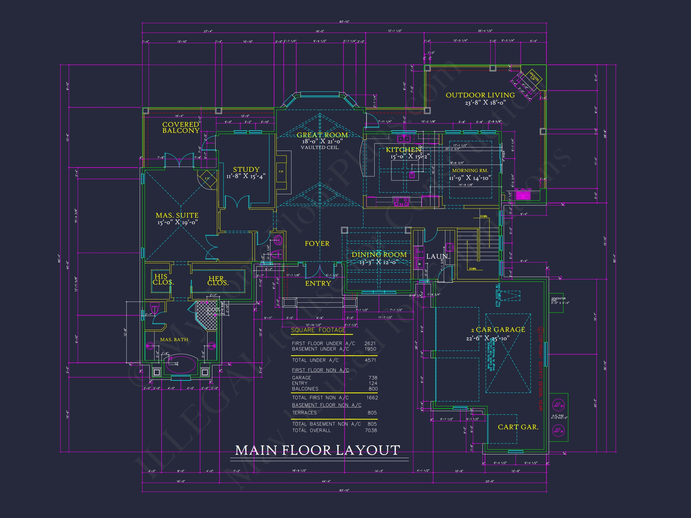 Luxury Home Plan with 2-Story Layout,4 Bedrooms & CAD Designs