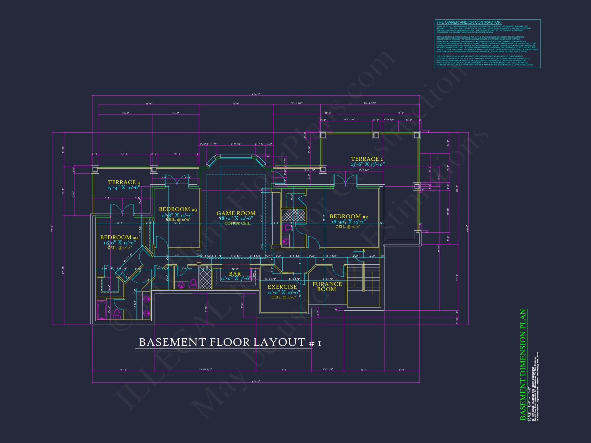 Luxury house Plan with 2-Story Layout, 4 Bedrooms & CAD Designs