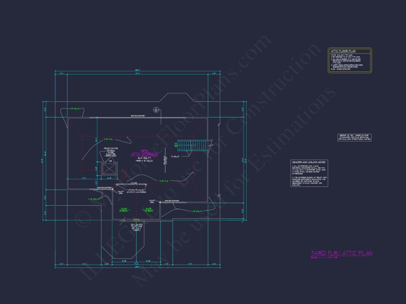 Luxury house Plan with 3 Floors, CAD Blueprint & Designs