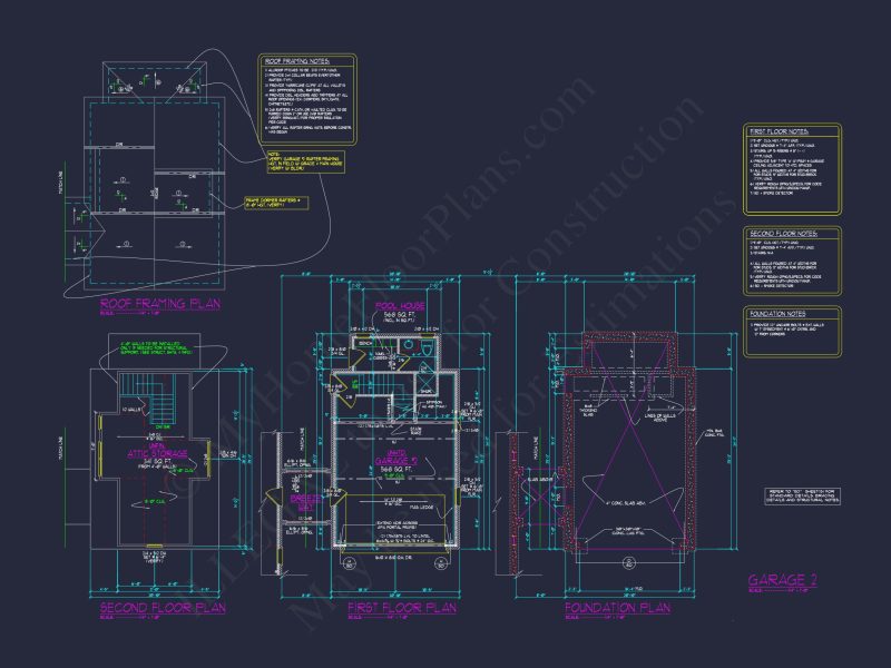 Luxury house Plan with 3 Floors, CAD Blueprint & Designs