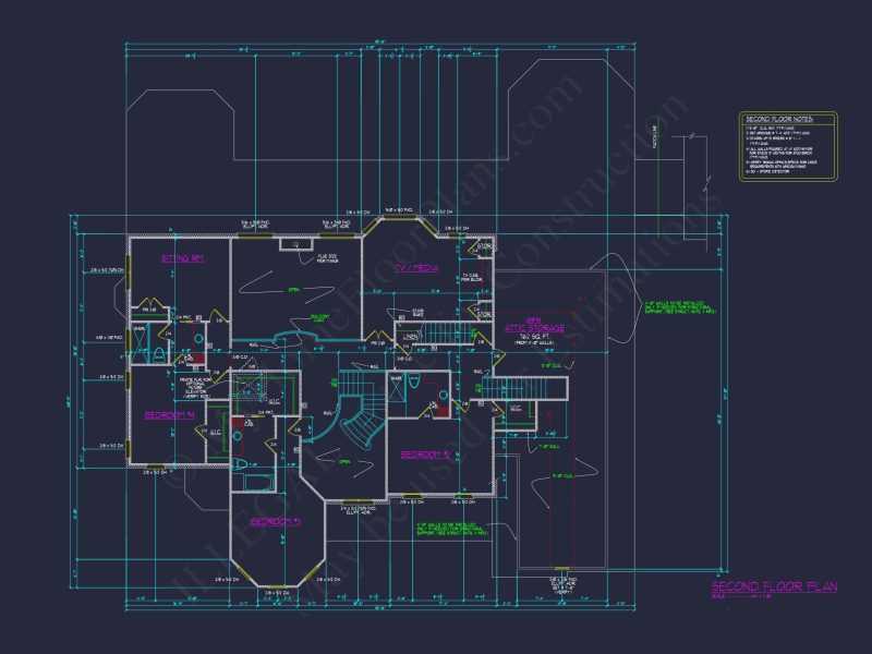 Luxury house Plan with 3 Floors, CAD Blueprint & Designs