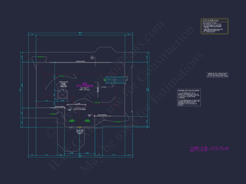Luxury house Plan with 3 Floors, CAD Blueprint & Designs