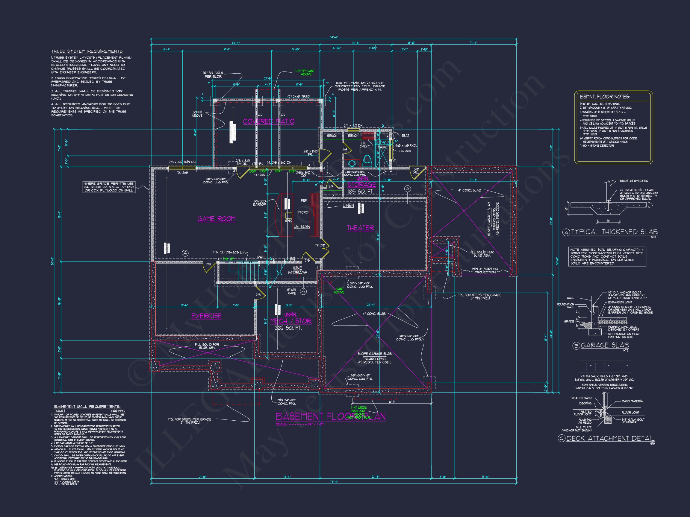 Luxury house Plan with 3 Floors,CAD Blueprints & Modern Design