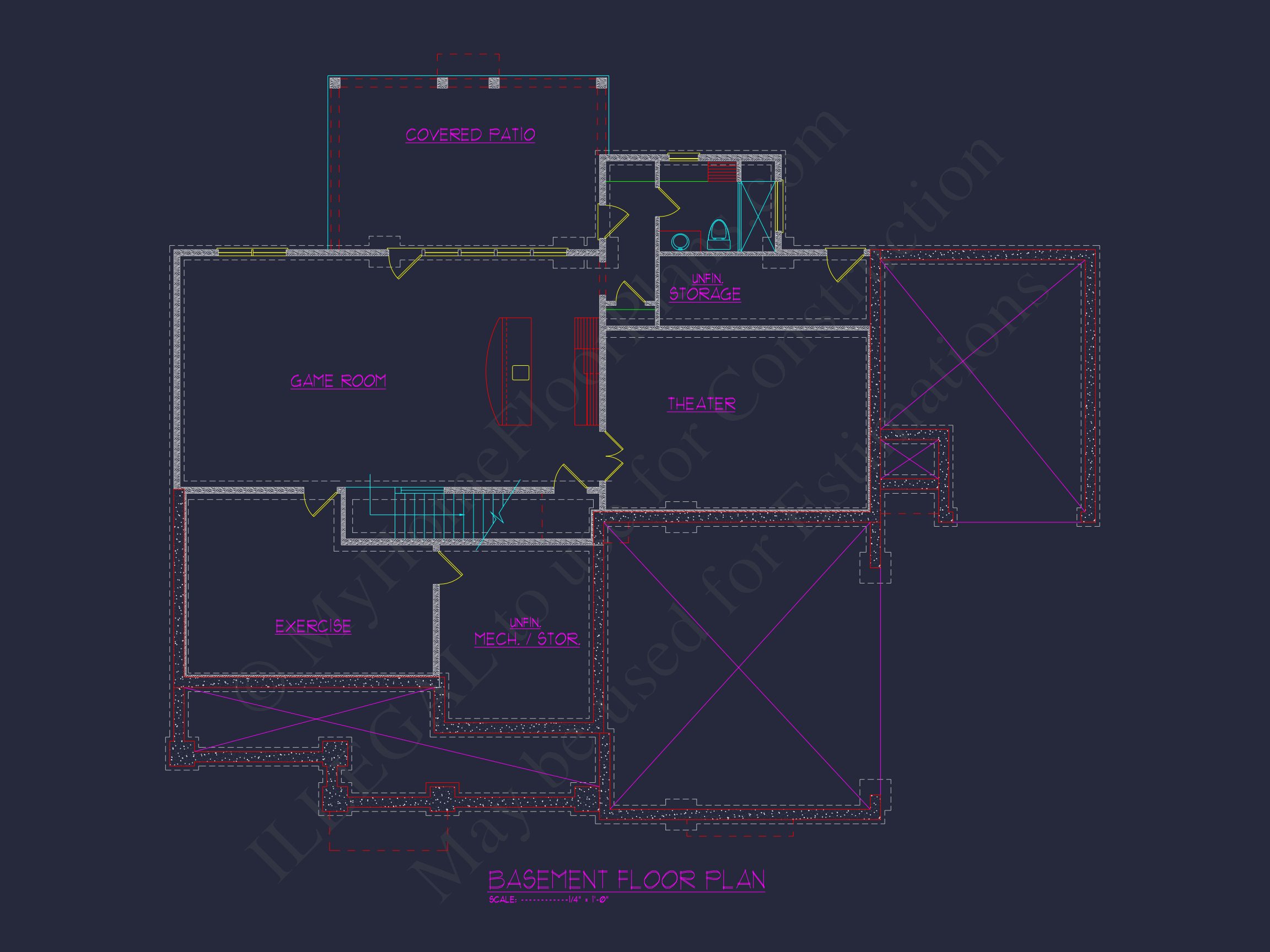 Luxury house Plan with 3 Floors,CAD Blueprints & Modern Design