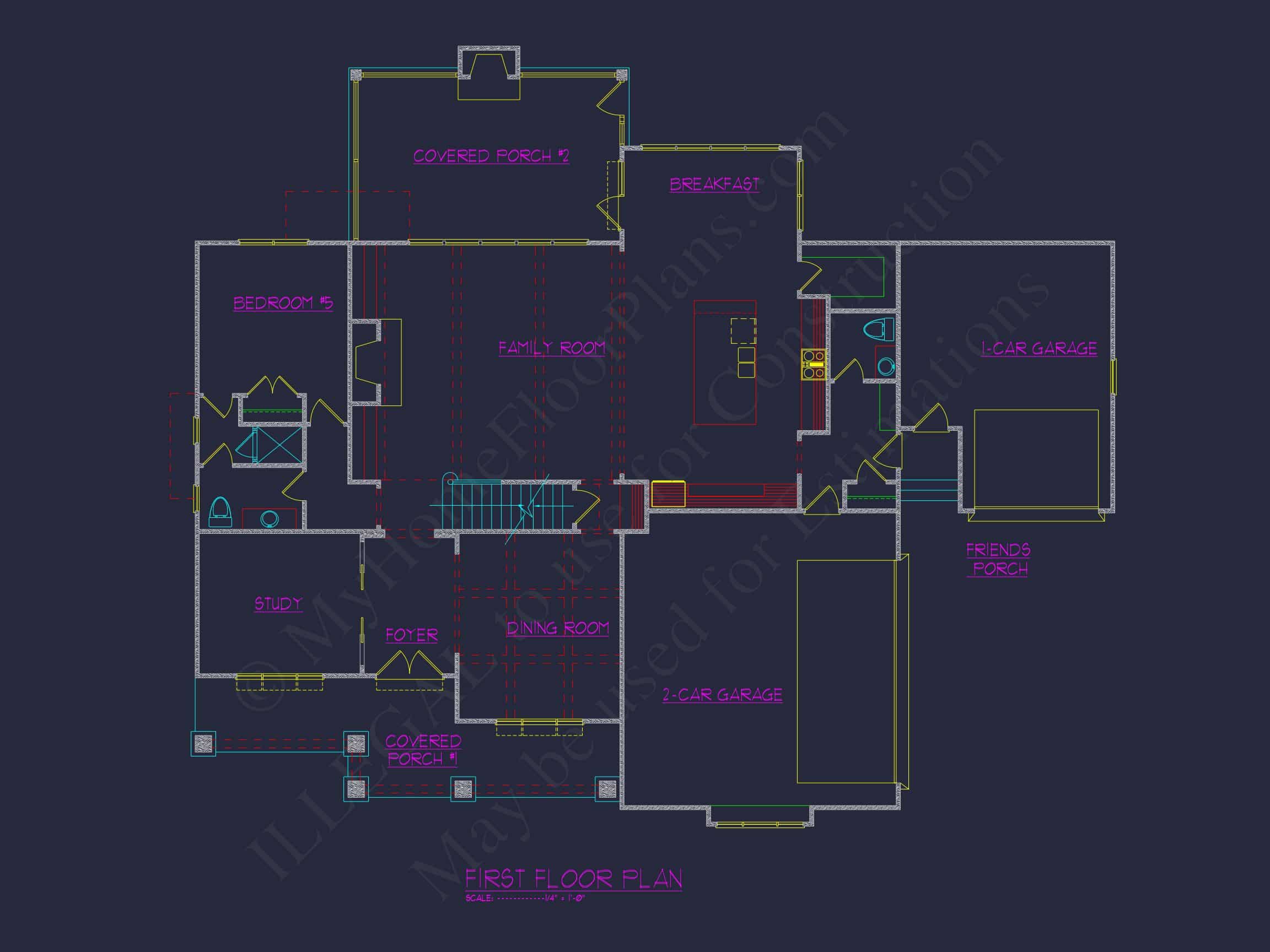 Luxury house Plan with 3 Floors,CAD Blueprints & Modern Design