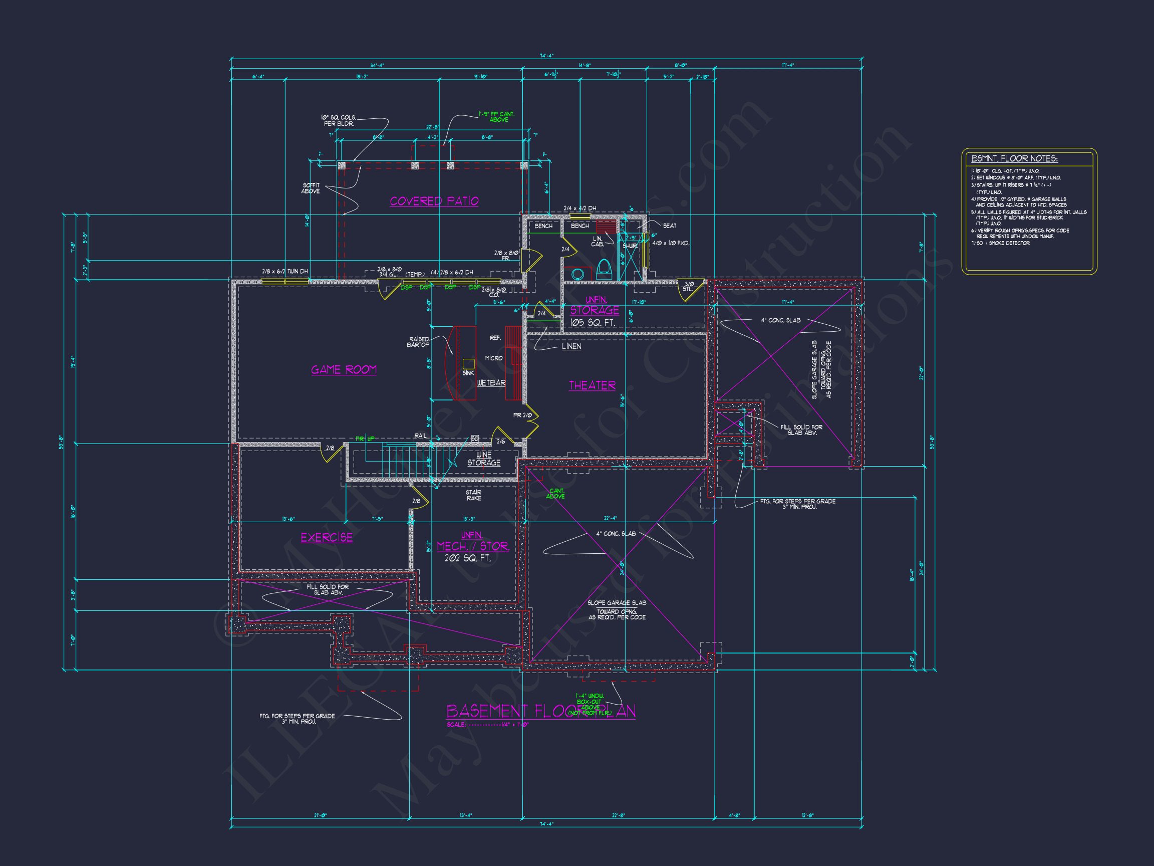 Luxury house Plan with 3 Floors,CAD Blueprints & Modern Design