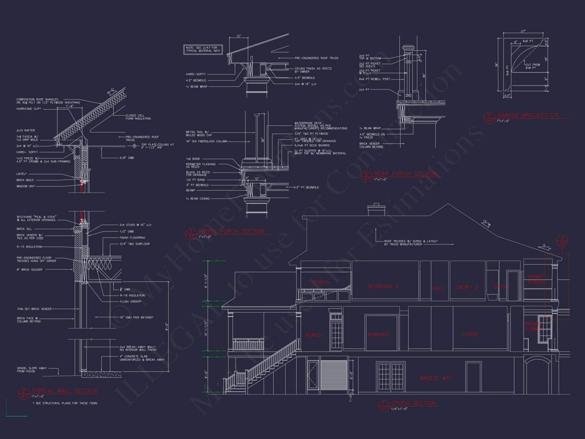 Luxury house Plan with 3 Floors, CAD Blueprints, and Classic Designs