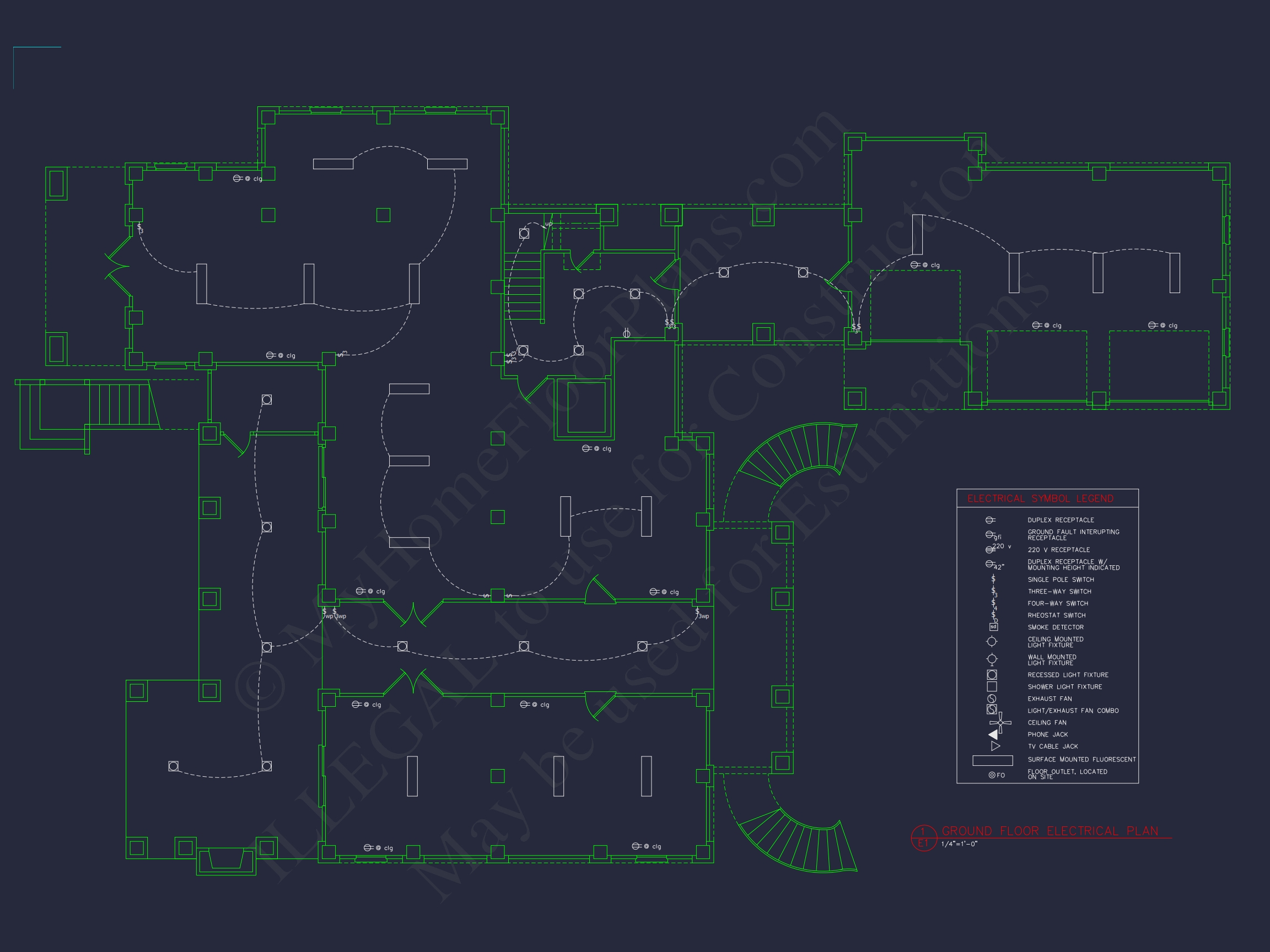 Luxury Home Plan with 3 Floors,CAD Blueprints,and Classic Designs