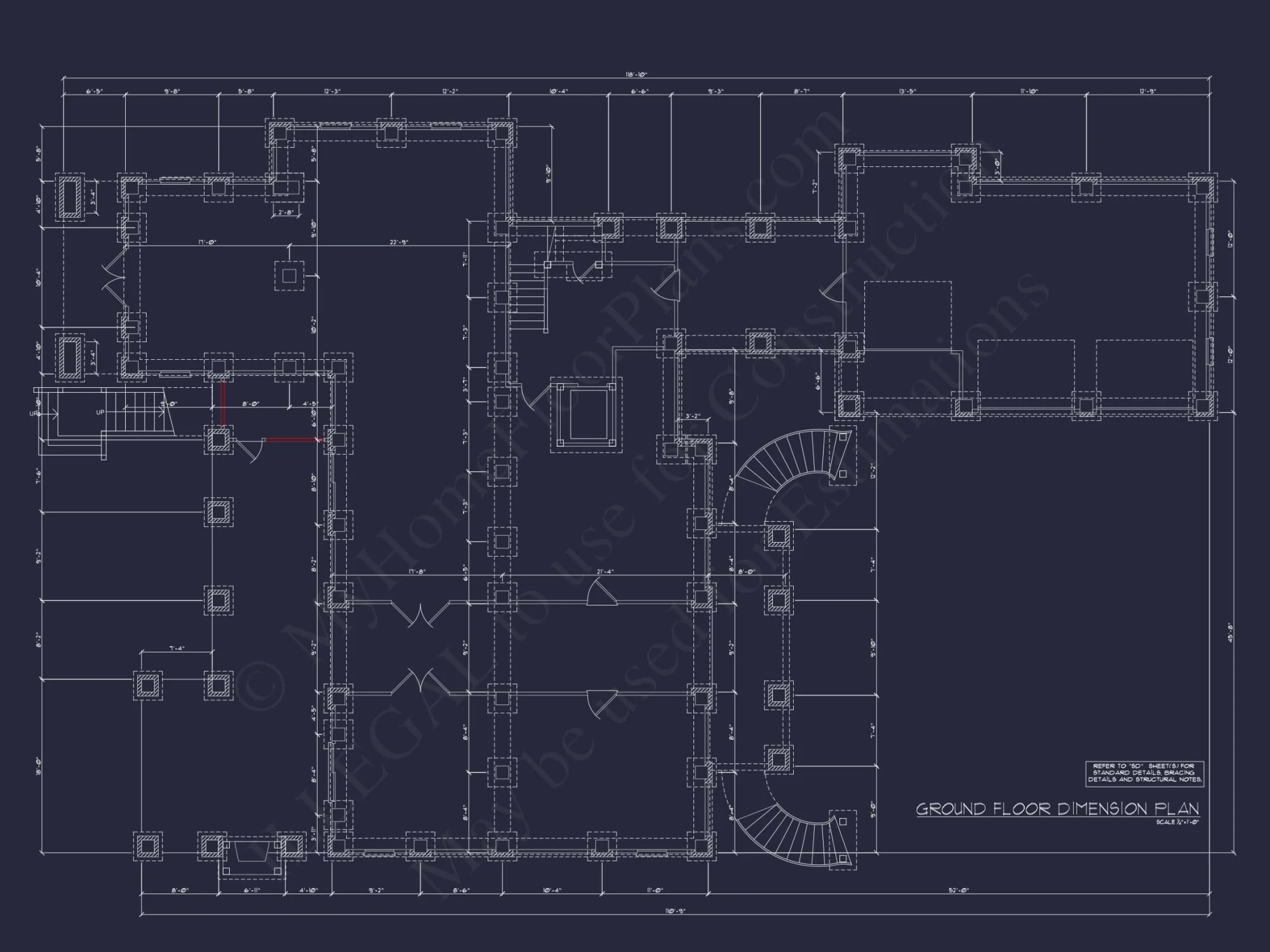 Luxury house Plan with 3 Floors, CAD Blueprints, and Classic Designs