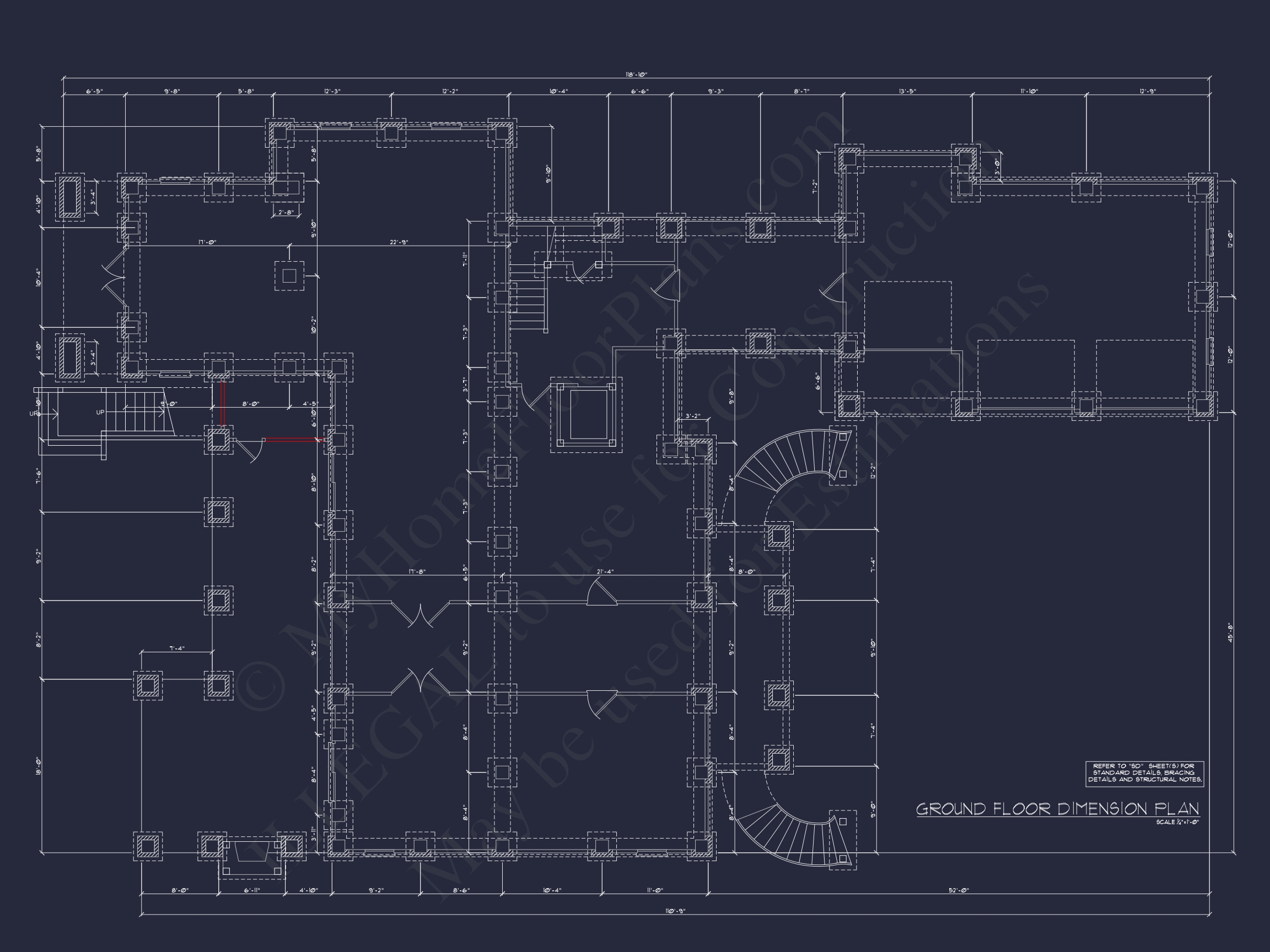 Luxury Home Plan with 3 Floors,CAD Blueprints,and Classic Designs