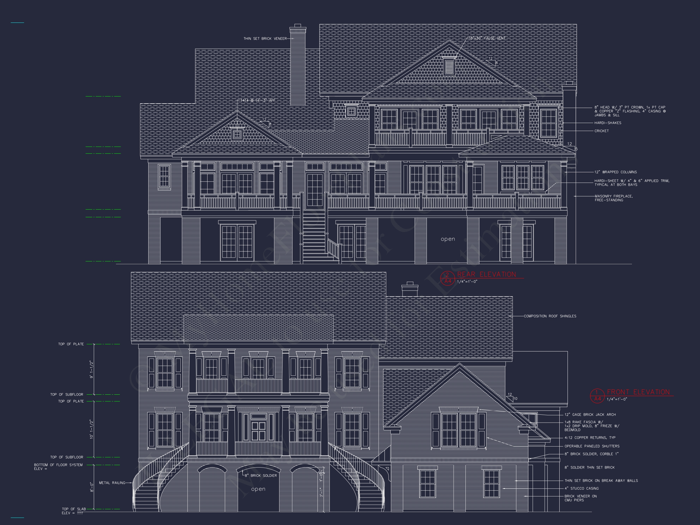 Luxury Home Plan with 3 Floors,CAD Blueprints,and Classic Designs