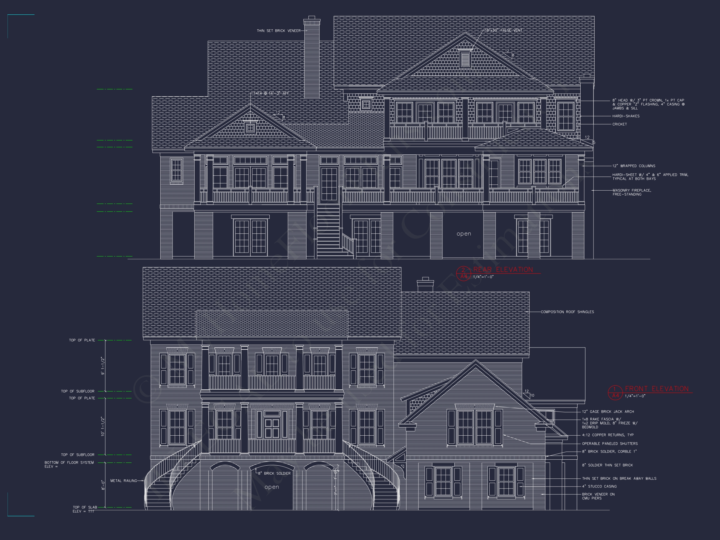 Luxury Home Plan with 3 Floors,CAD Blueprints,and Classic Designs