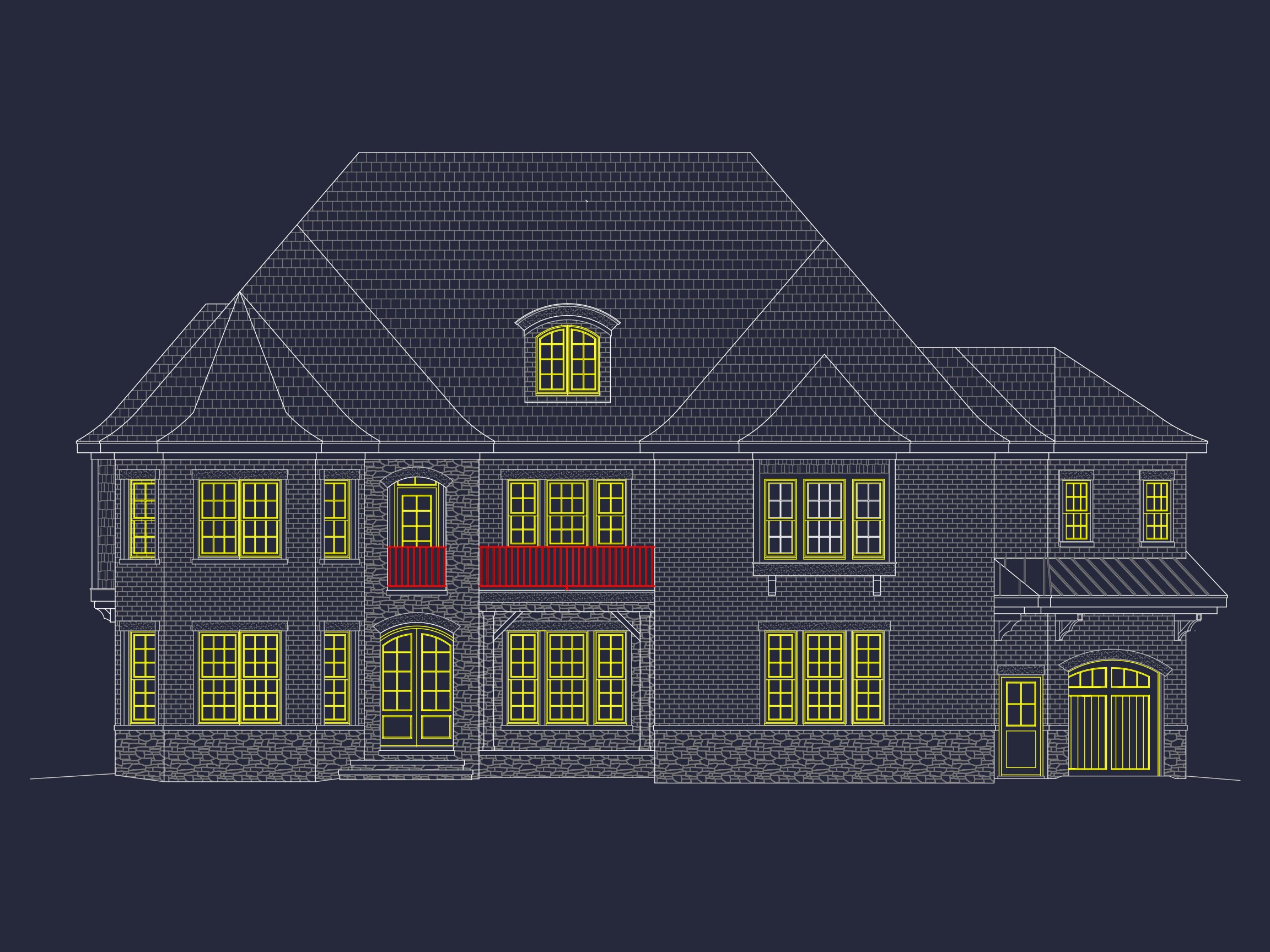 Luxury house Plan with 3 Floors,CAD Designs & Blueprint