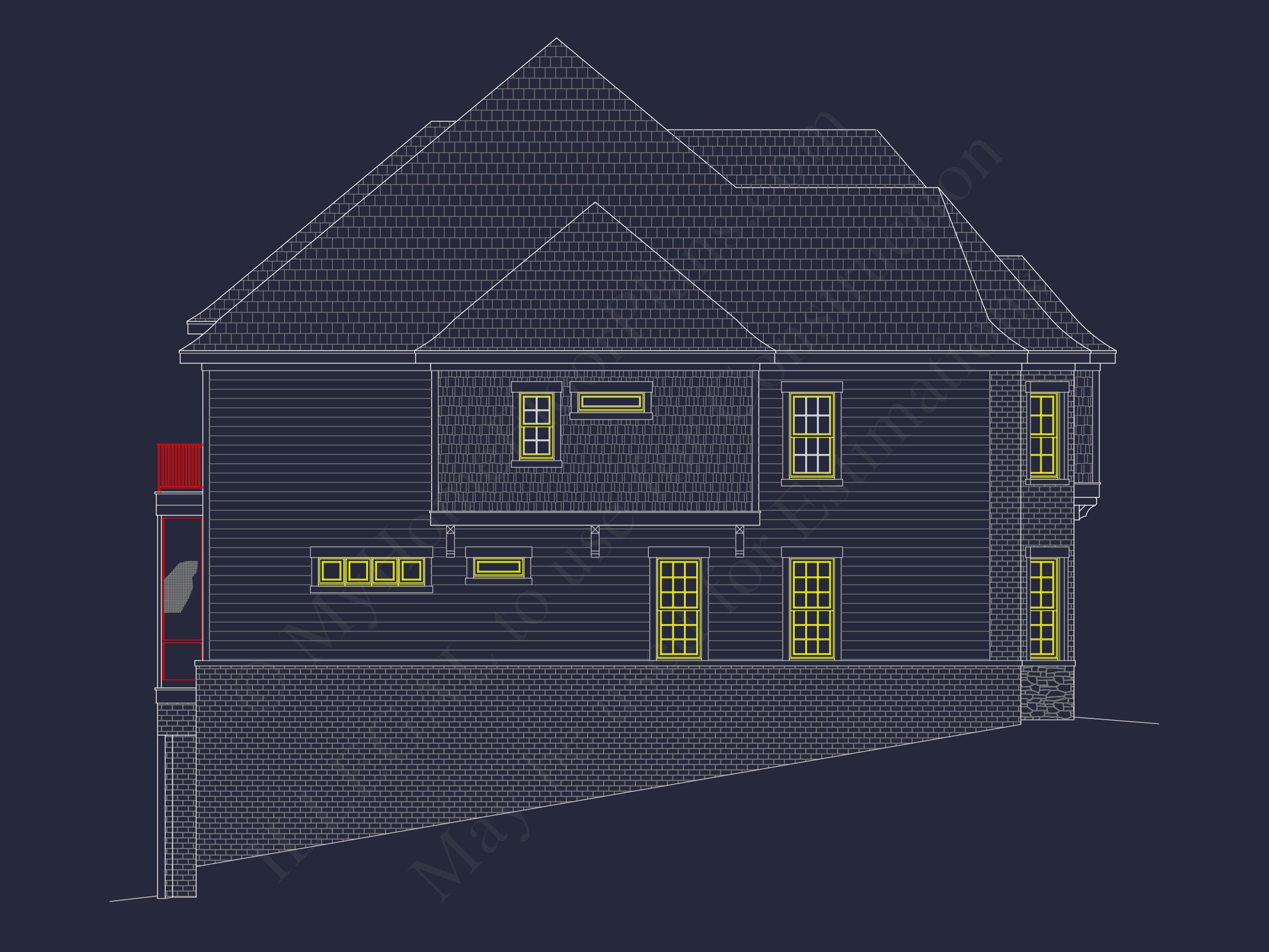 Luxury house Plan with 3 Floors,CAD Designs & Blueprint