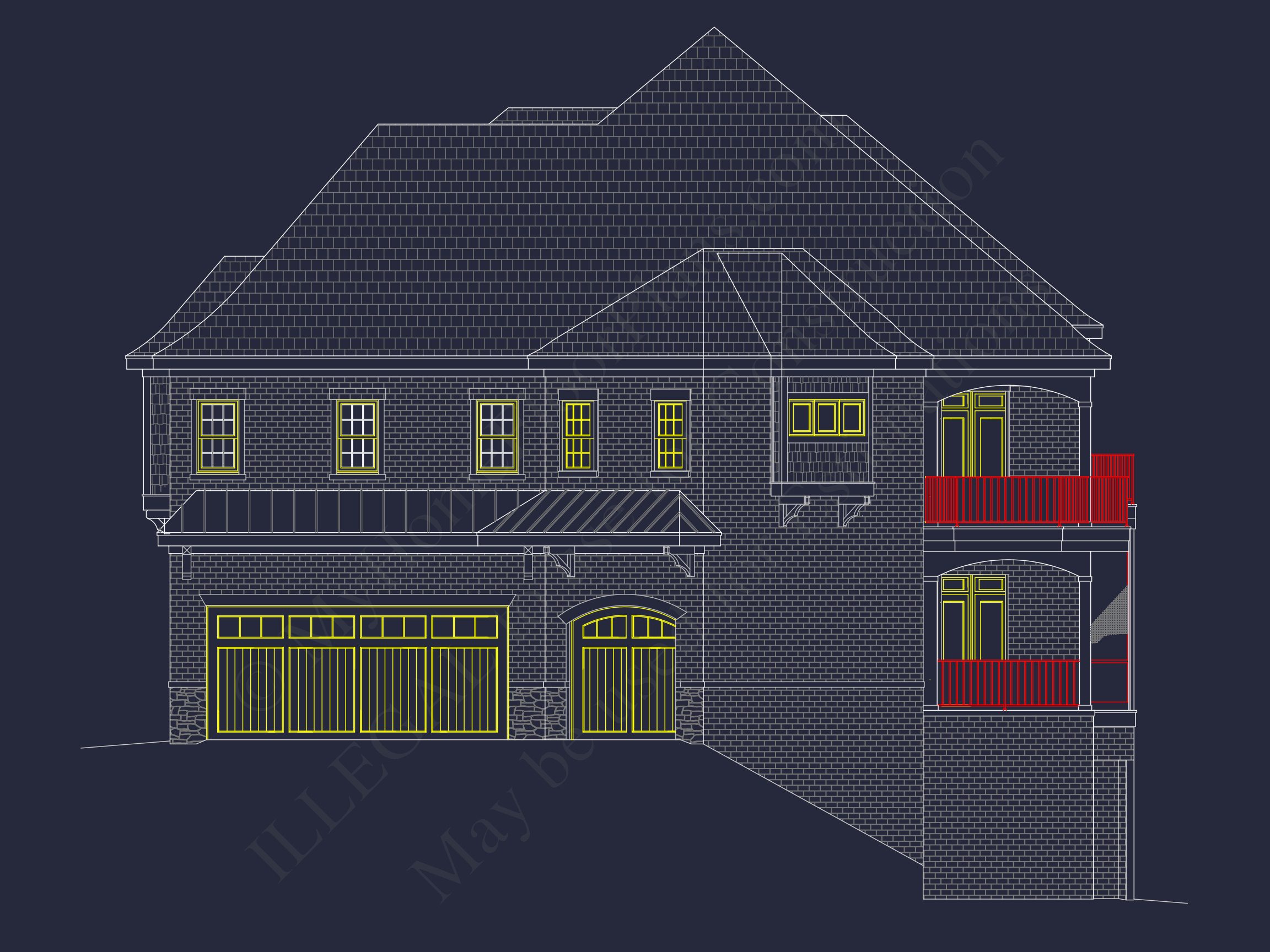 Luxury house Plan with 3 Floors,CAD Designs & Blueprint