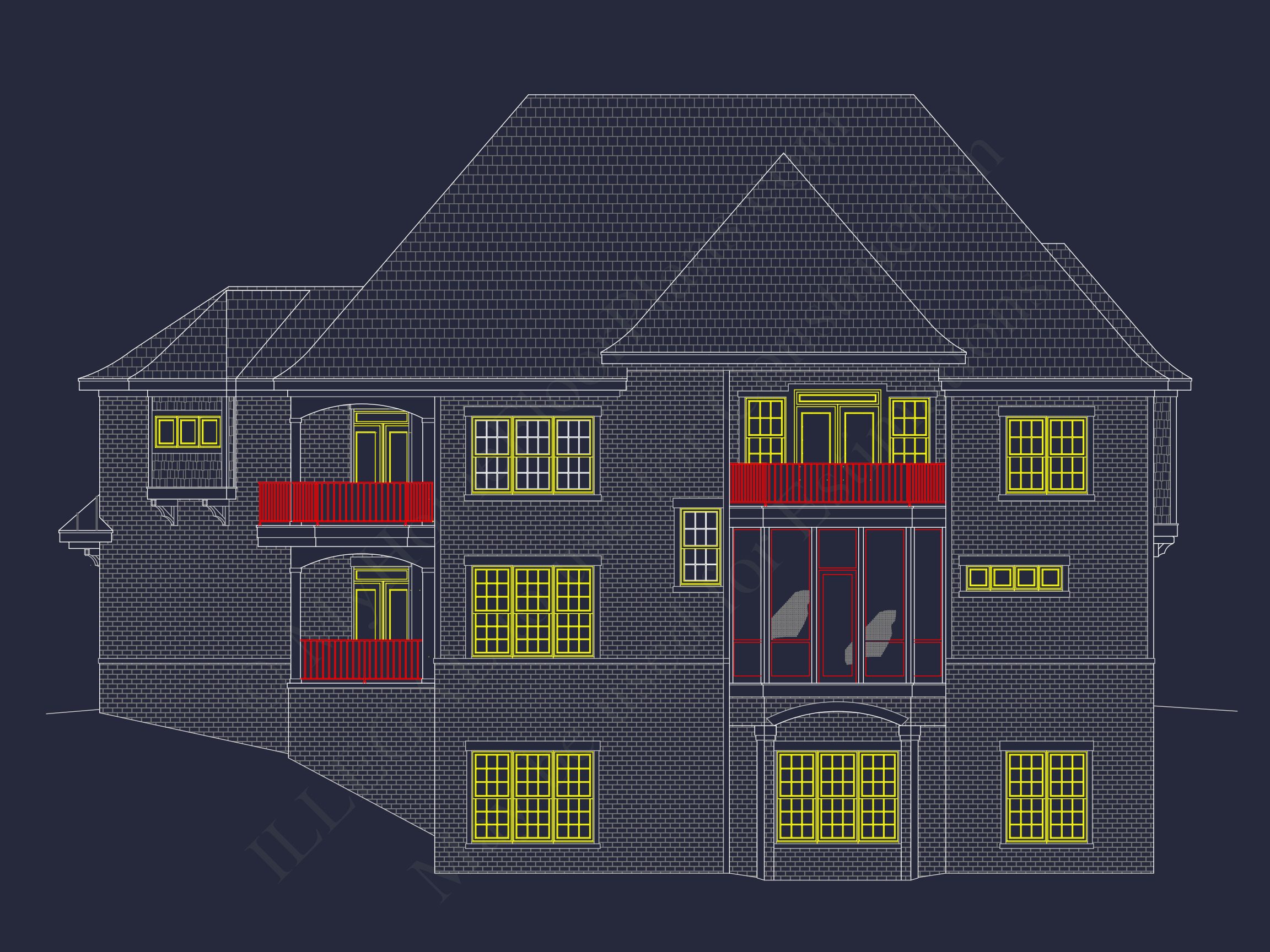 Luxury house Plan with 3 Floors,CAD Designs & Blueprint