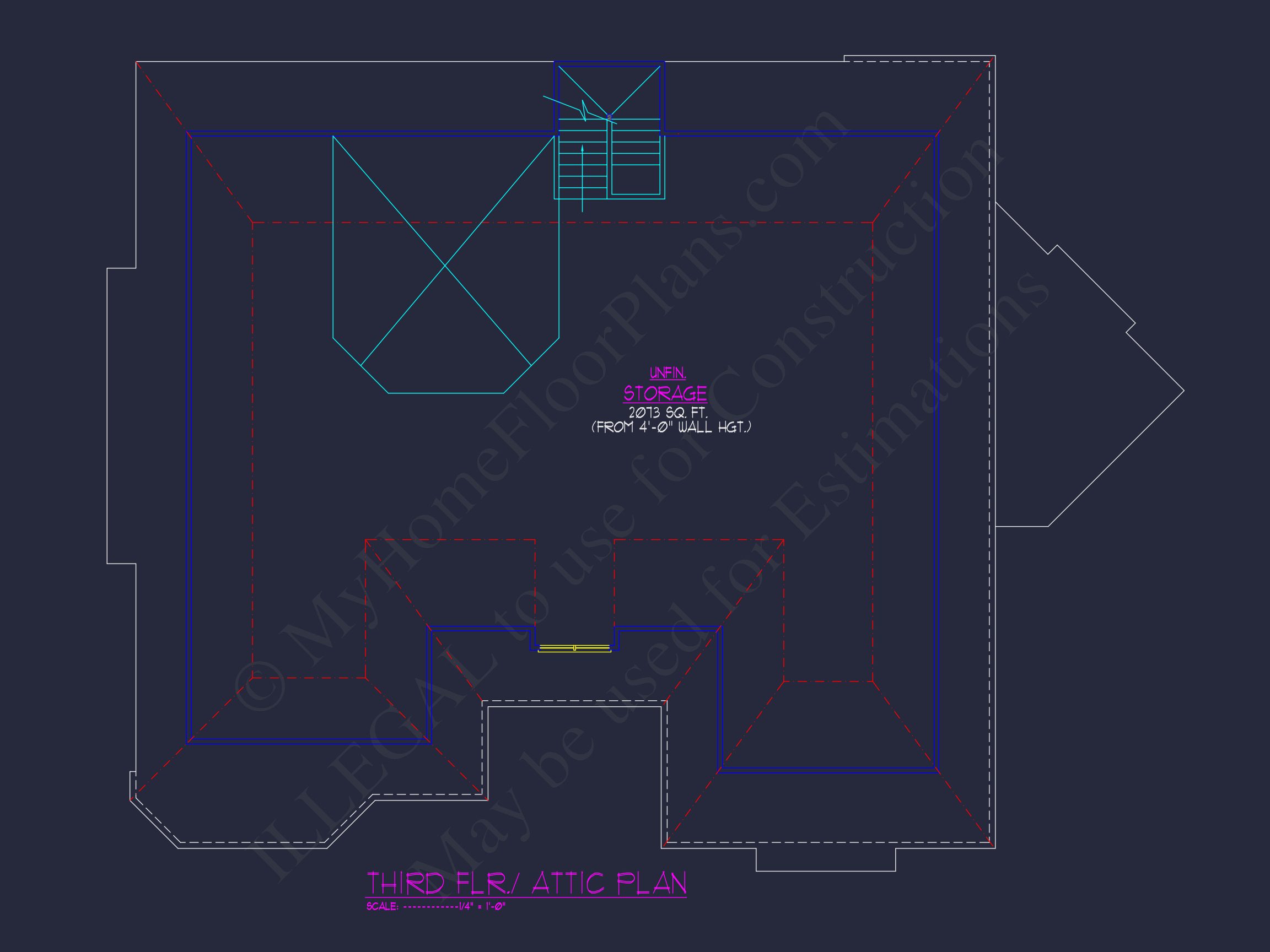 Luxury house Plan with 3 Floors,CAD Designs & Blueprint