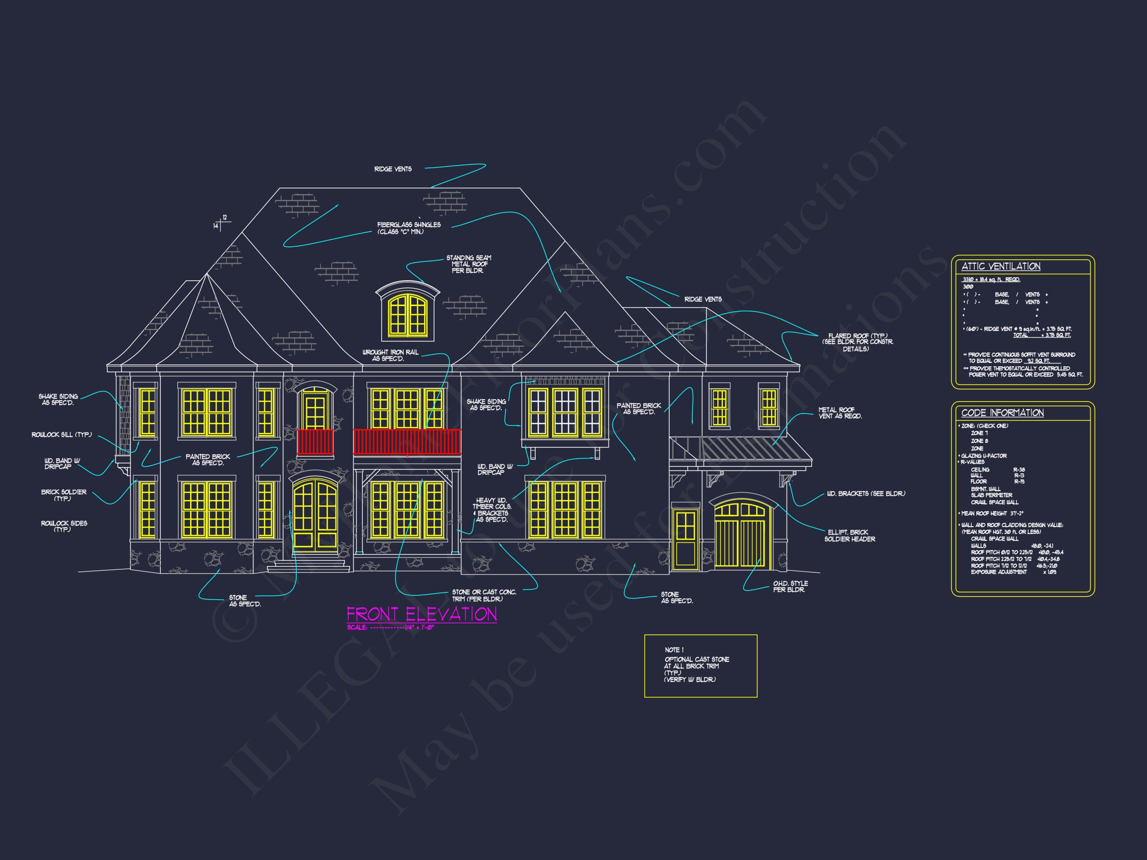 Luxury house Plan with 3 Floors,CAD Designs & Blueprint
