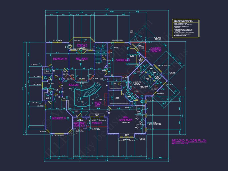 Luxury house Plan with 3 Floors, CAD Designs & Blueprint
