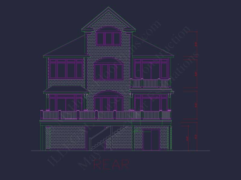 Luxury house Plan with 3 Floors, Modern Designs & Coastal Views