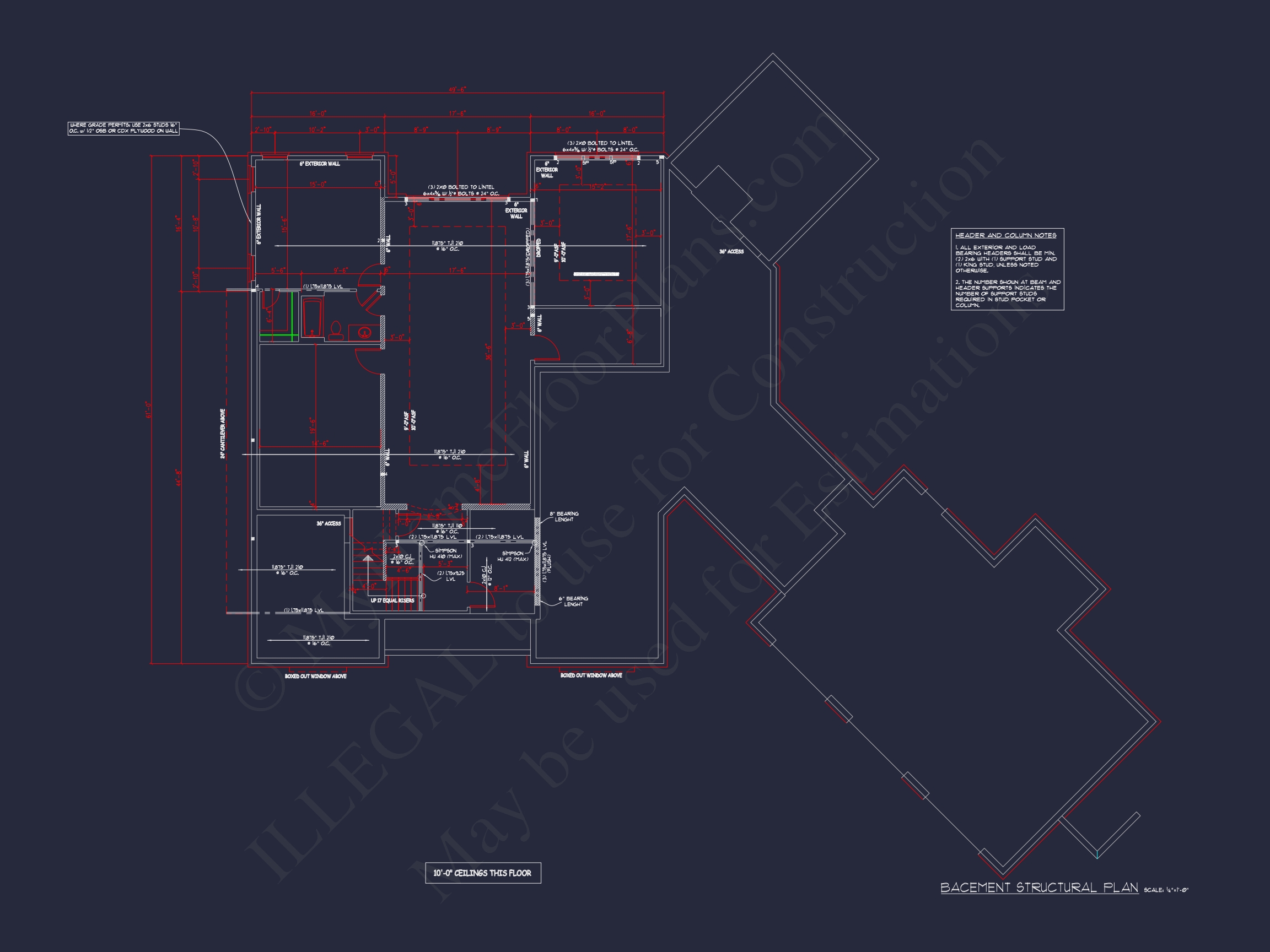 Luxury Home Plan with 3 Story Architecture and Open Floor Plan