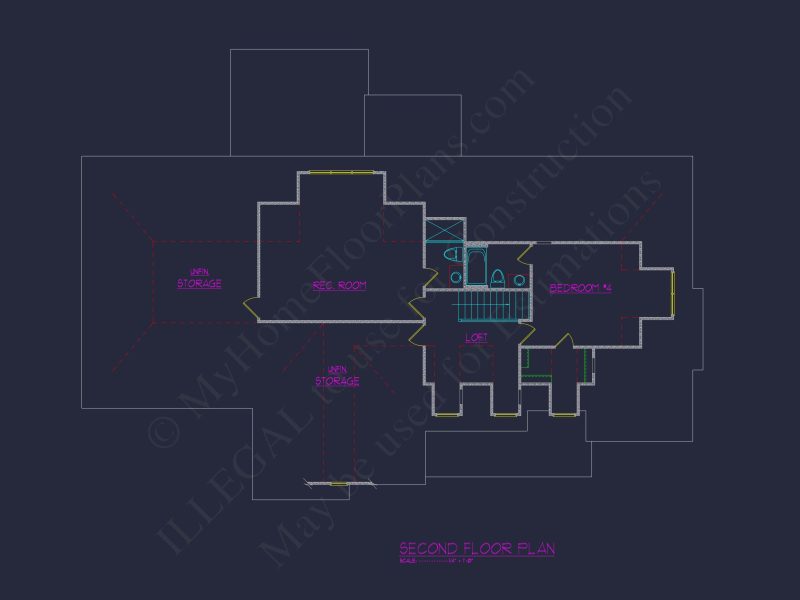 Luxury house Plan with 4 Bedrooms, CAD Designs & Blueprint