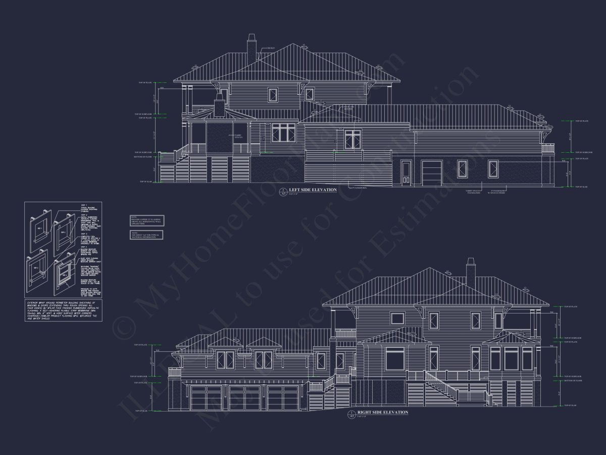 Luxury house Plan with 5 Bedrooms, 2 Floors, and Modern Designs