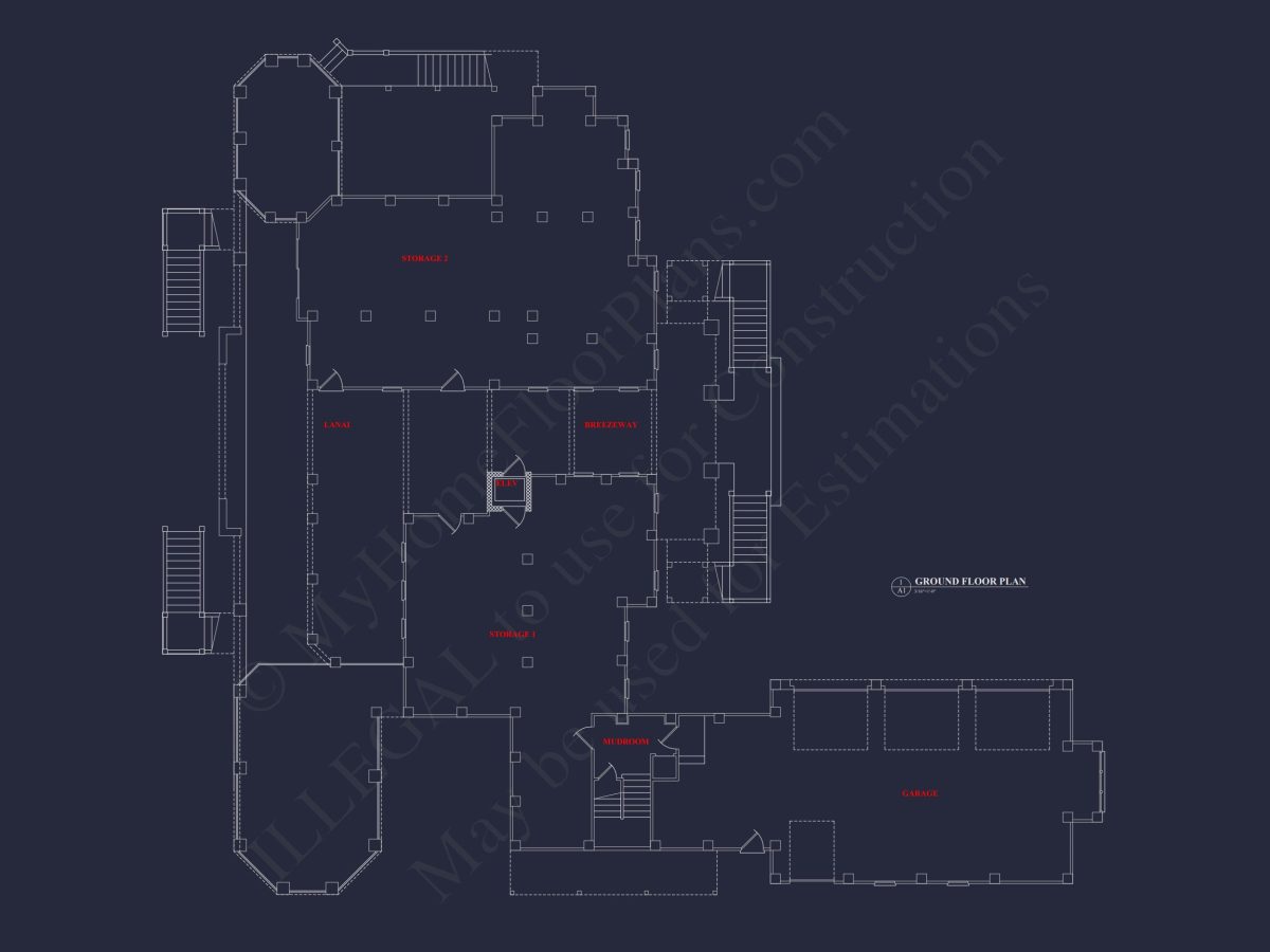 Luxury house Plan with 5 Bedrooms, 2 Floors, and Modern Designs