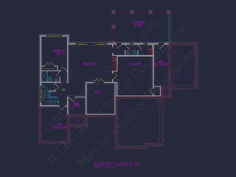Luxury house Plan with 6 Bedrooms, 7 Baths, and 3 Stories