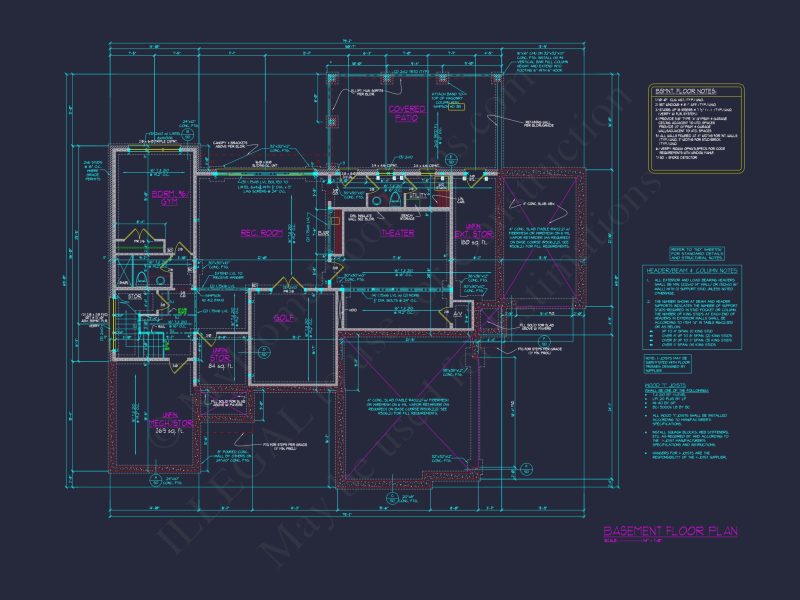 Luxury house Plan with 6 Bedrooms, 7 Baths, and 3 Stories
