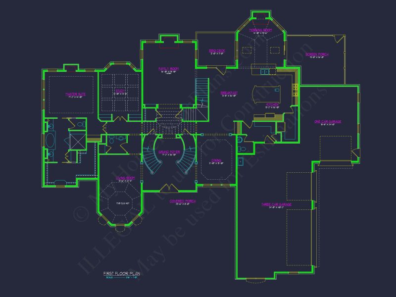 Luxury house Plan with Architect-Approved Blueprint Designs