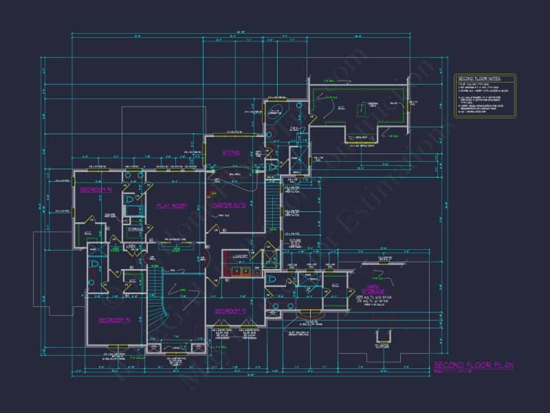 Luxury house Plan with CAD Architecture and Detailed Blueprints