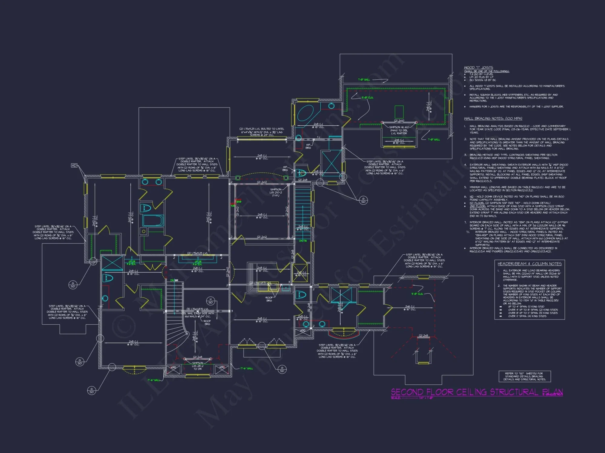 Luxury house Plan with CAD Architecture and Detailed Blueprints