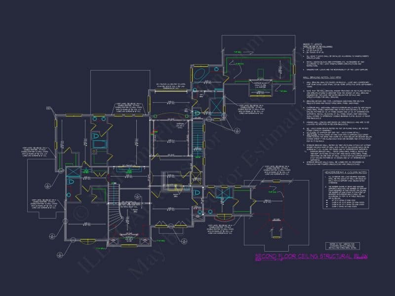 Luxury house Plan with CAD Architecture and Detailed Blueprints