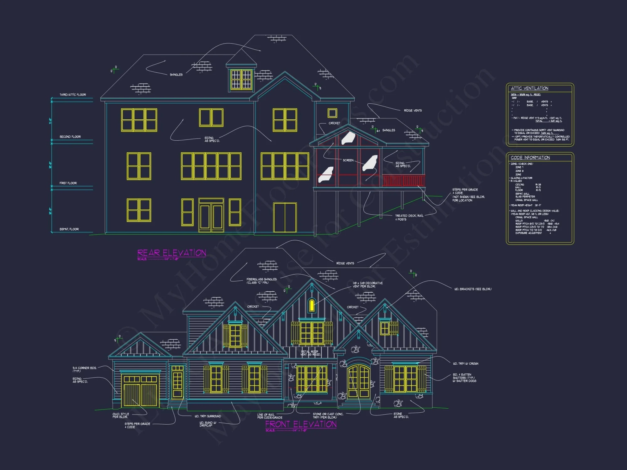 Luxury house Plan with CAD Blueprint and Modern Designs