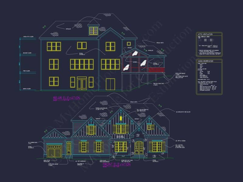 Luxury house Plan with CAD Blueprint and Modern Designs